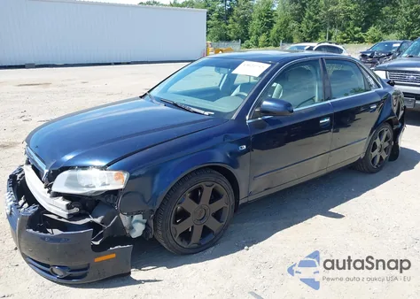2007 Audi A4 2.0T из США, поврежденный, VIN WAUDF78E67A128379